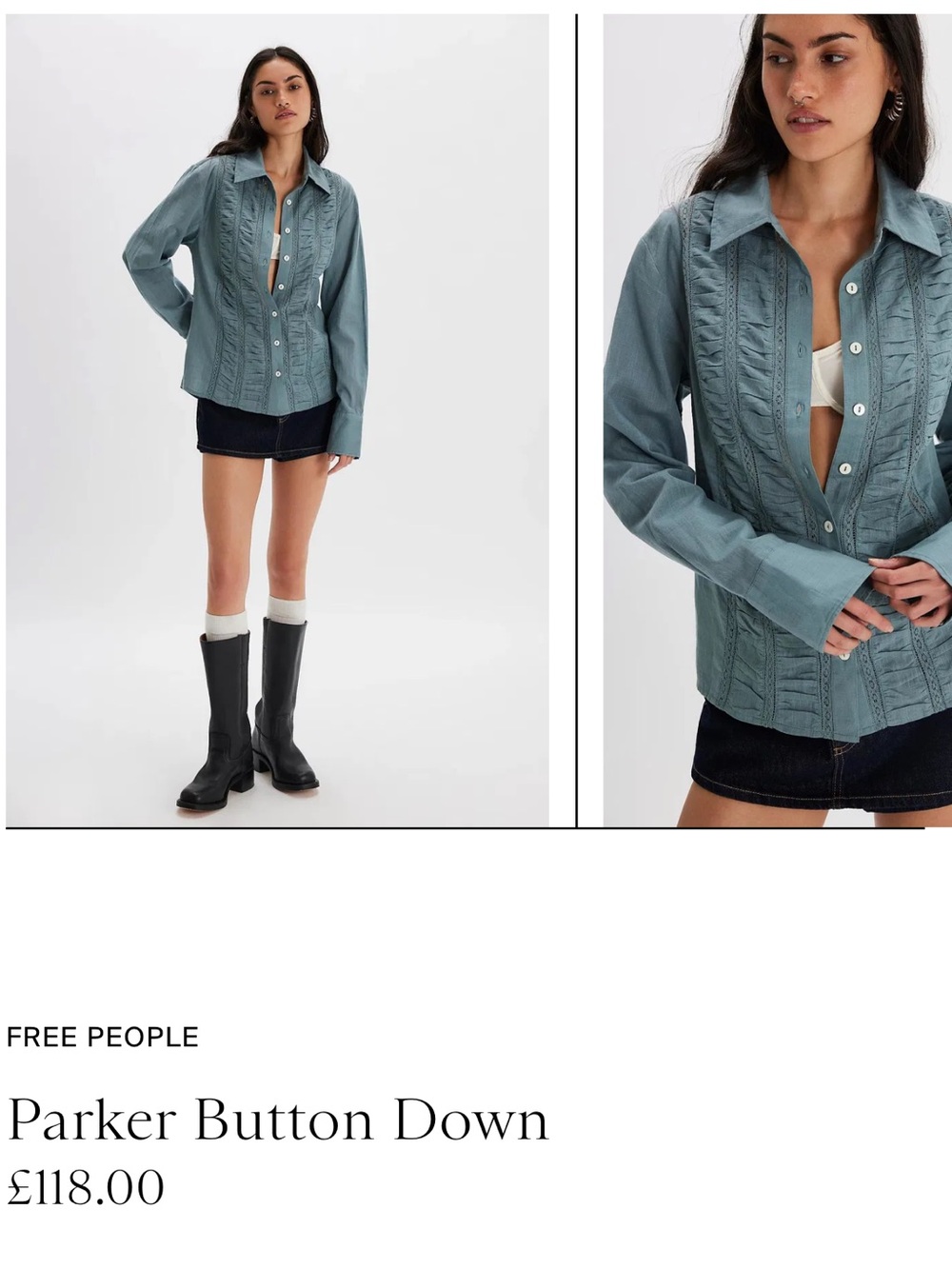Parker Button Down Free People L